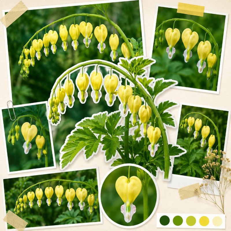 25pcs Yellow Bleeding Heart Peony Flower Seeds, Perennial Shade Garden Plant