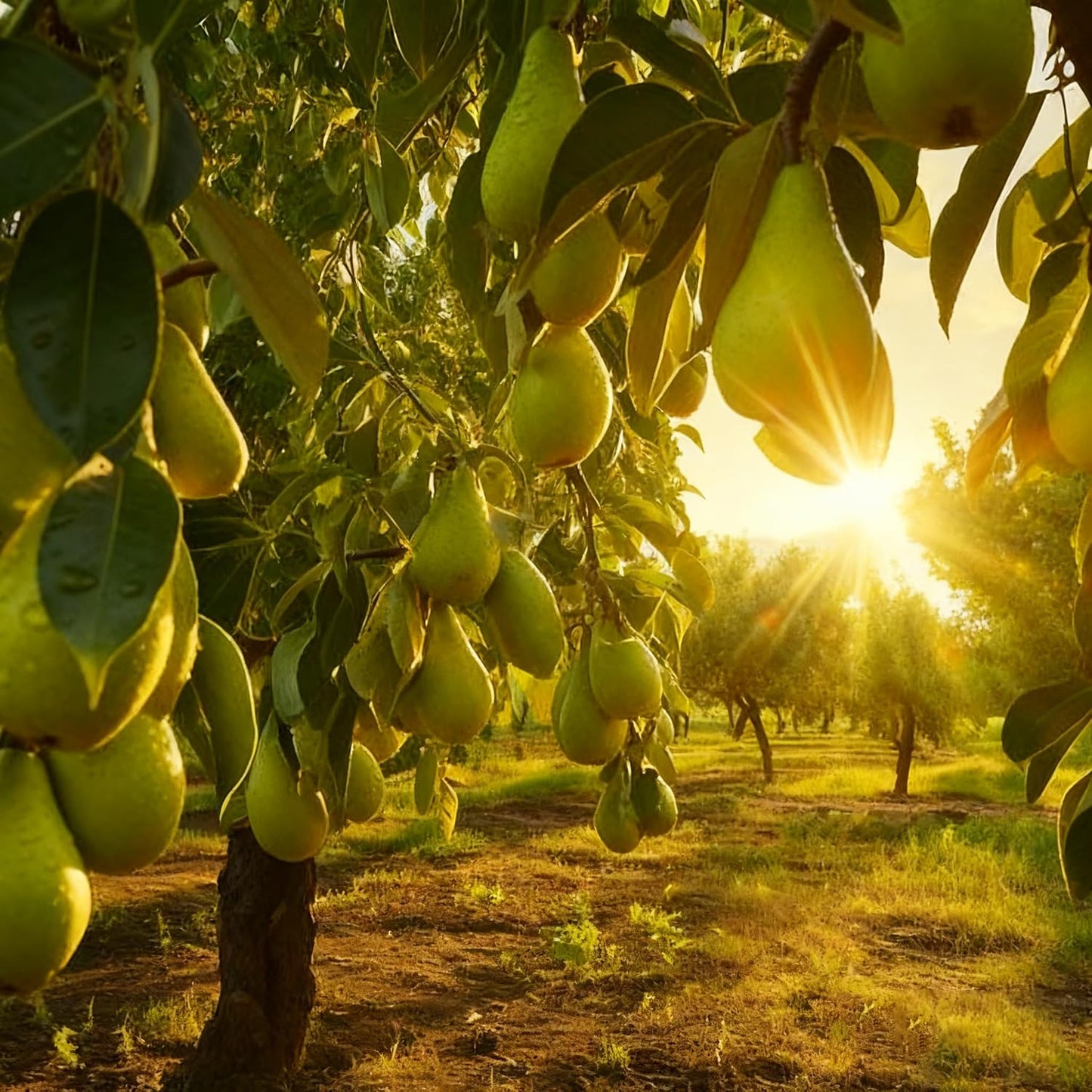 50Pcs Pear Seeds Suitable for planting form well-defined symmetrical crowns with fine textured layered foliage, ideal for courtyard accent decoration, garden perimeter arrangement and residential landscape layout
