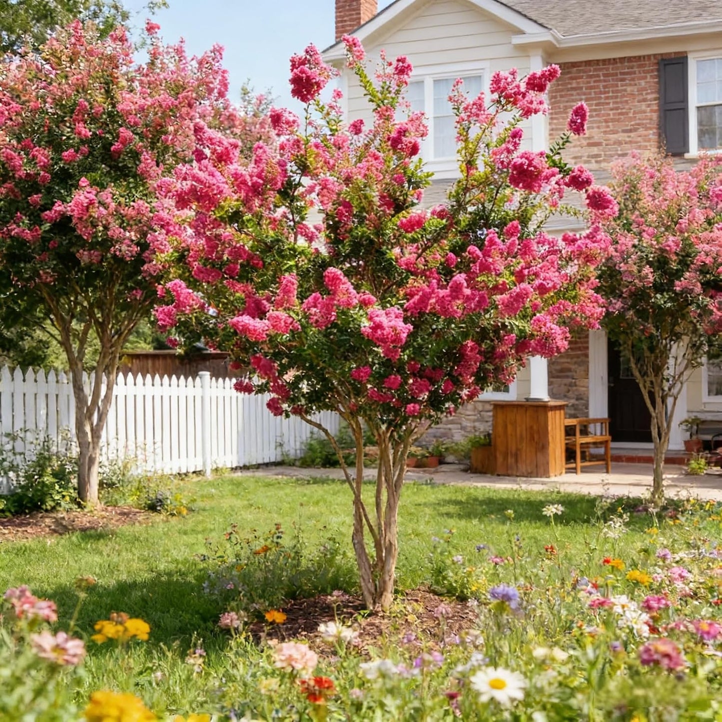 50Pcs Crape Myrtle Tree Seeds for Planting - Heirloom Pink Flowering Tree & Shrub, Lagerstroemia Indica Perennial, Non-GMO Garden Seeds for Home Landscape, Patio & Outdoor Decor