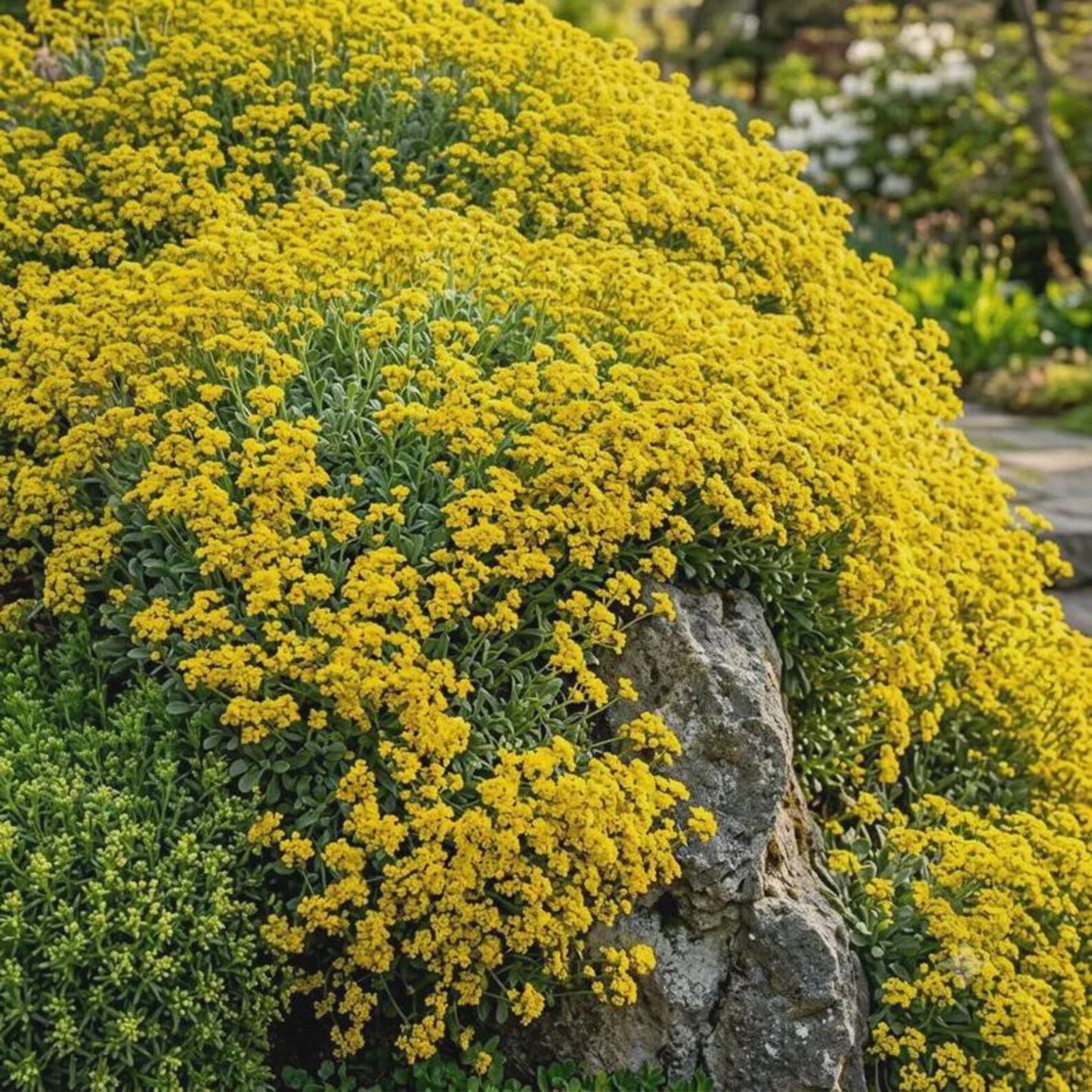 1000pcs Basket of Gold Alyssum Seeds Perennial Rock Garden Flower Seeds | Drought Tolerant Ground Cover
