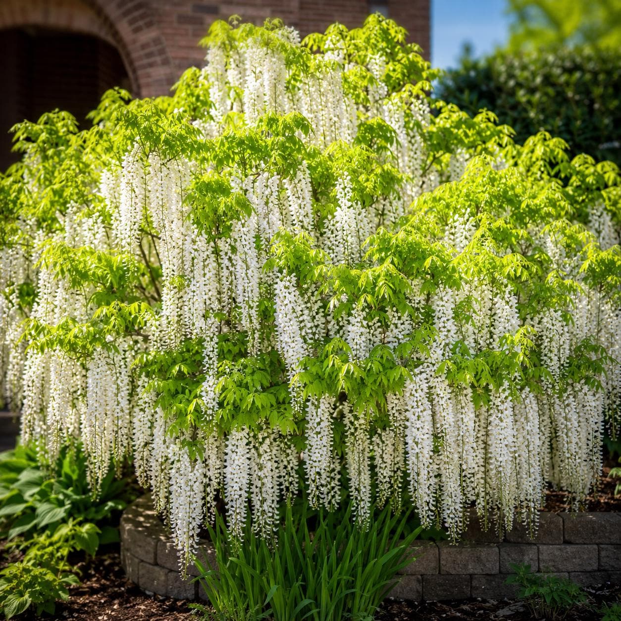 10pcs White Wisteria Seeds Cascading Floral Sprays Quick Growing with Wisteria Seeds