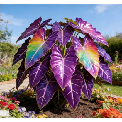 100pcs Elephant Ear seeds for Rich Green Display, Backyard Garden Design