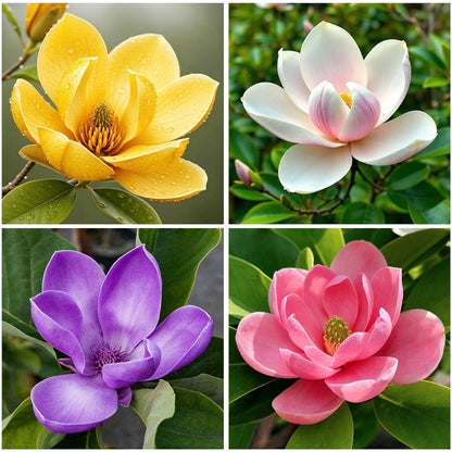 30Pcs Mix Magnolia Flower Seeds for Planting Outdoors - Non-GMO Heirloom Plant Seeds