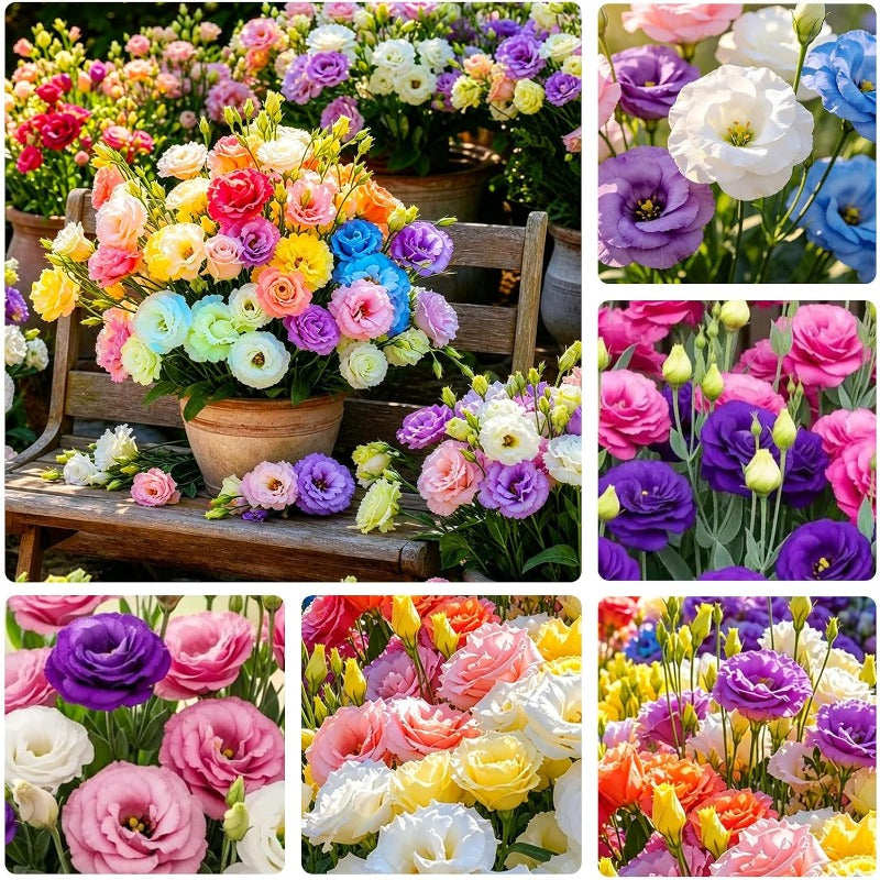 100Pcs Mixed Lisianthus Seeds for Planting - Multi-Color Varieties