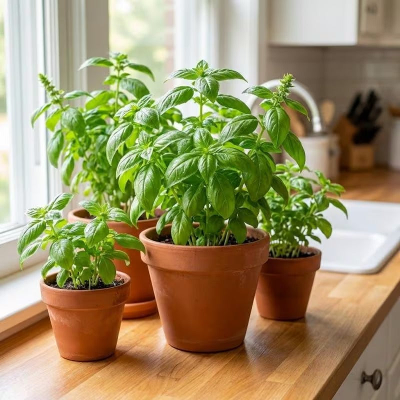 500pcs Basil Seeds Effortless Cultivation fit small and medium patio and garden landscape layout demands