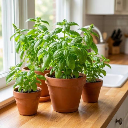 500pcs Basil Seeds Effortless Cultivation fit small and medium patio and garden landscape layout demands