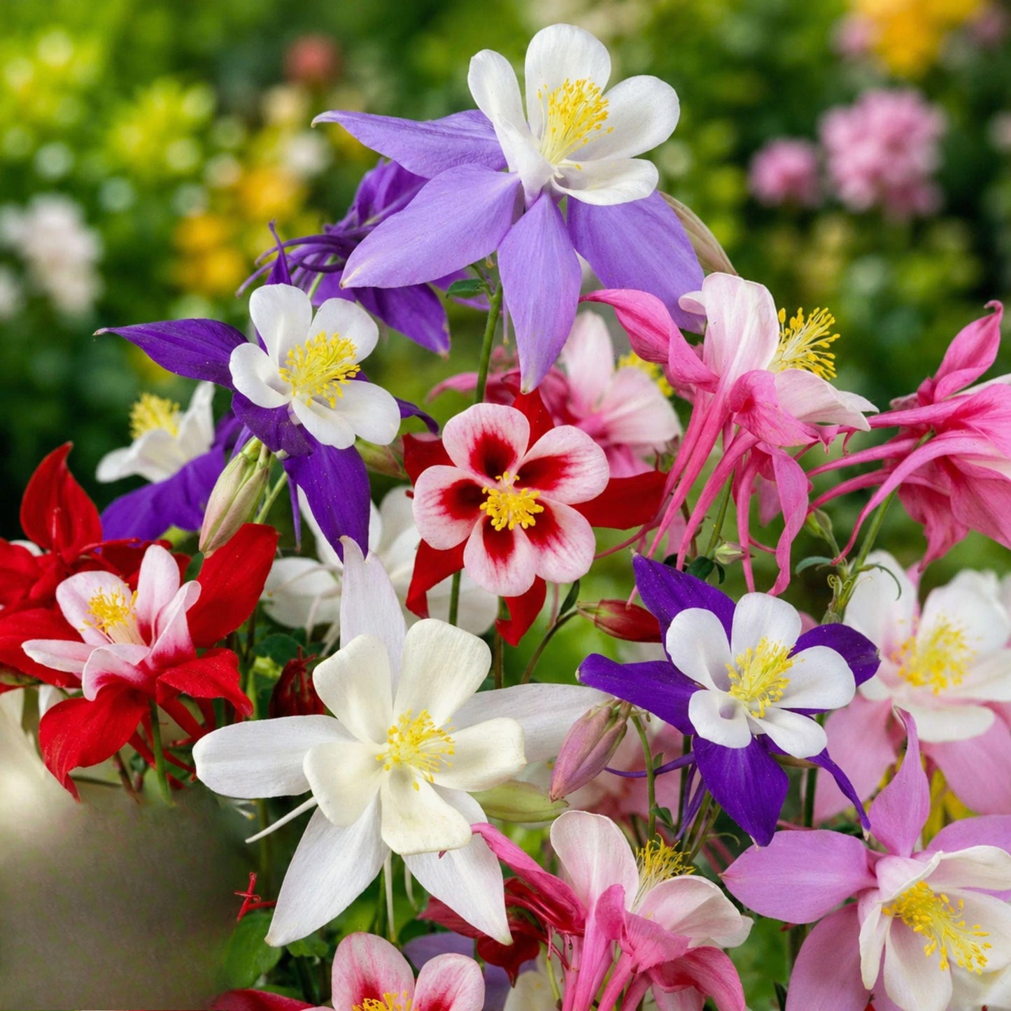 199Pcs Columbine Seeds Heirloom Perennial Stable Clump Growth Suitable For Long Term Planting
