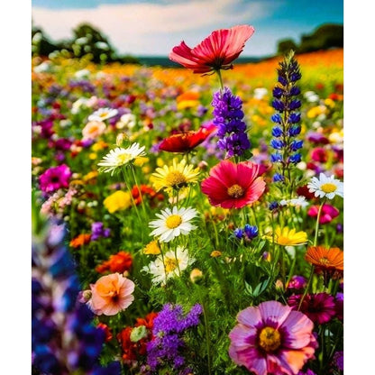 900Pcs Mix Wildflower Seeds simple to grow for yard blank filling, wild garden styling and large leisure space layout