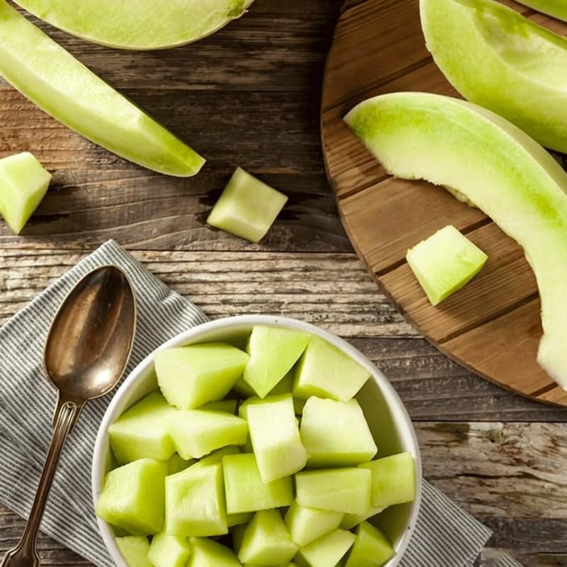 50Pcs Honeydew Melon Seeds for Planting - Non-GMO Heirloom Plant Seeds Garden Outdoor,Sweet & Juice