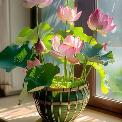 12pcs Mix Bonsai Lotus Seeds for Planting in Water Bowl Lotus Seed Water Lilys Flower Plant for Ponds and Gardens