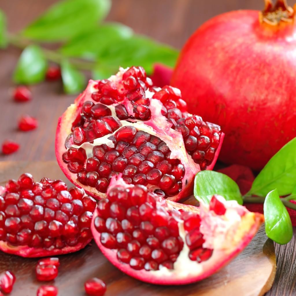 150Pcs Pomegranate Fruit Tree Seeds for Planting Outdoor-Perennial Punica Granatum Seed to Plant Outside Non GMO Juicy Sweet