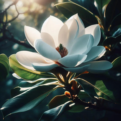 30pcs Evergreen Magnolia, Tree Seeds, Stunning, Fragrant, White Flowers