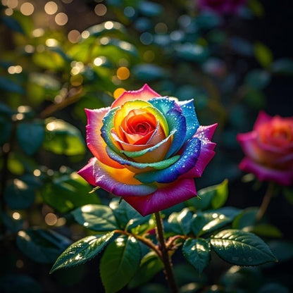 145Pcs Rainbow Rose Seeds for Planting – Perennial Rosa Flower Seed, Ornamental Bush Variety for Garden Beds, Borders and Outdoor Landscape