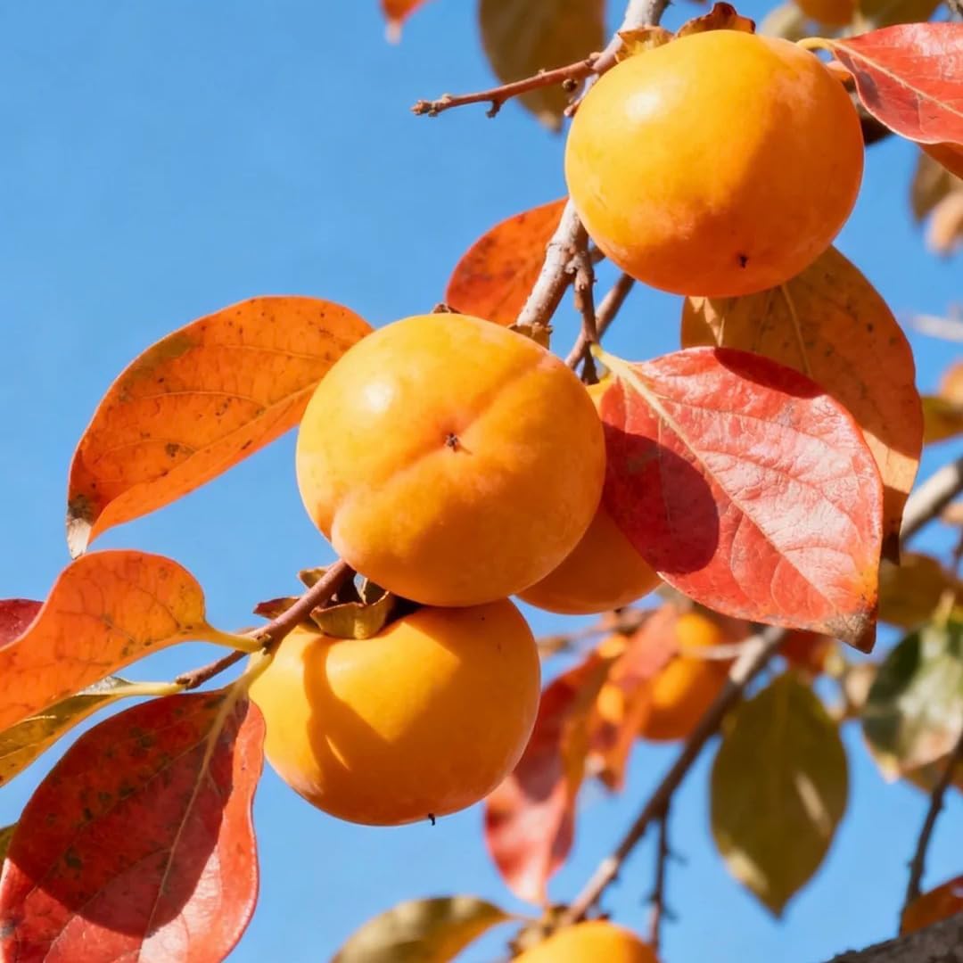 40Pcs Persimmon Seeds Friendly for new growers with reliable germination and vigorous trunk branching vitality