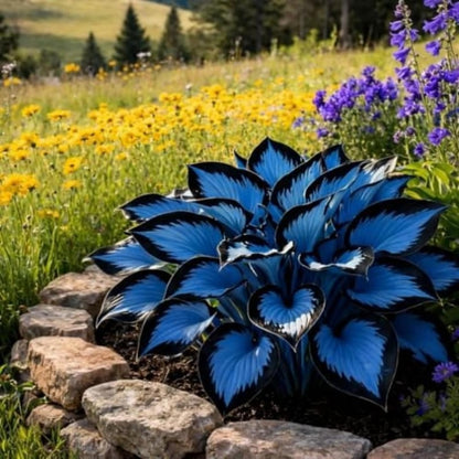 100pcs Hosta Seeds -  Perennial Flower Seeds for Shade Gardens, Long Blooming Plants for Ground Cover & Containers, Ideal for Shaded Pathways and Borders