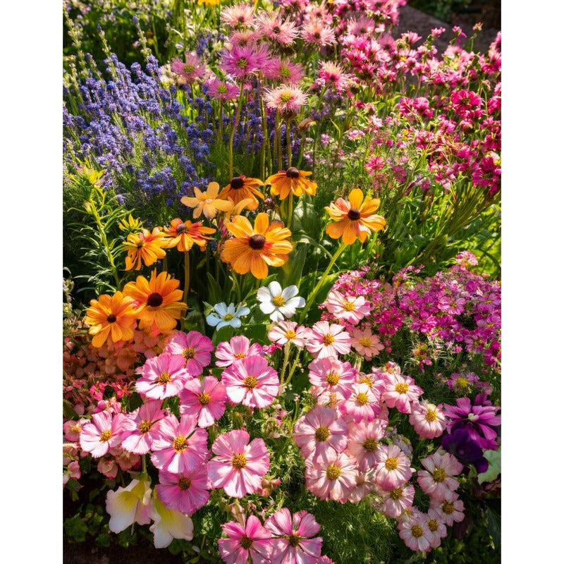 900Pcs Mix Wildflower Seeds perfect for mass sowing in yard vacant margins, garden open gaps and large bare ground spots