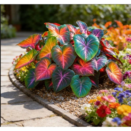 100pcs Elephant Ear seeds for Rich Green Display, Backyard Garden Design