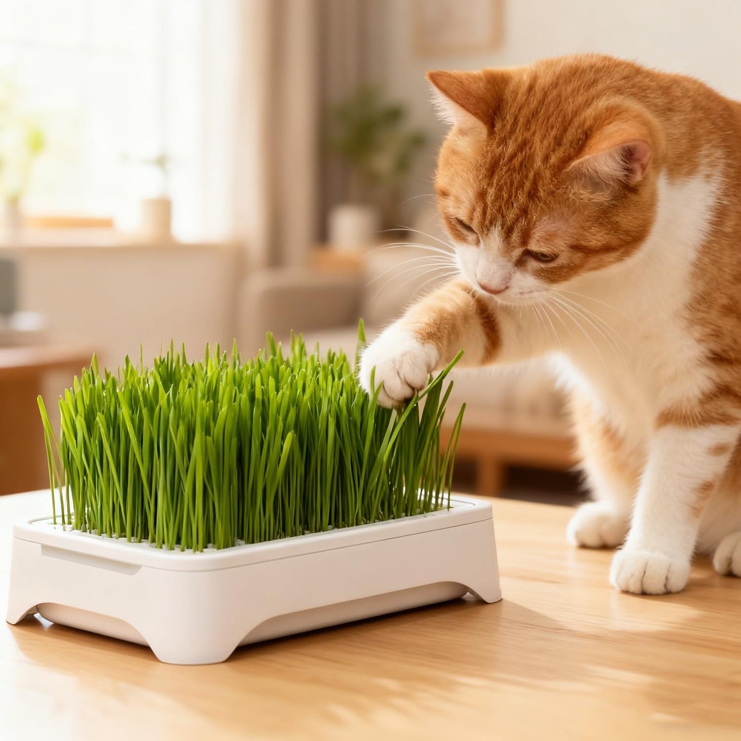 100Pcs Cat Grass Seeds Easy to Establish great for novice indoor container layout and pet corner greening design