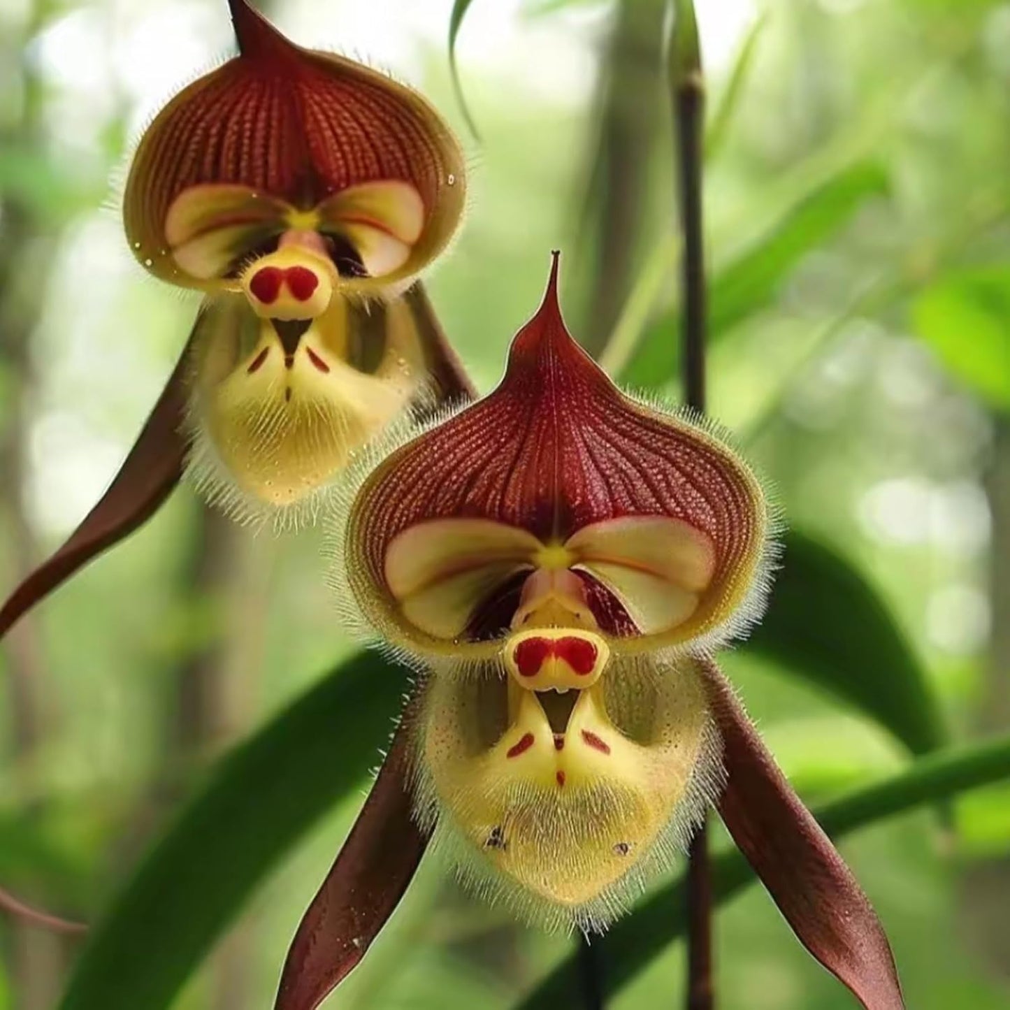100pcs Monkey Orchid Seeds for Planting, Perennial Non-GMO Flowers Seeds for Bonsai Decoration, Home Garden