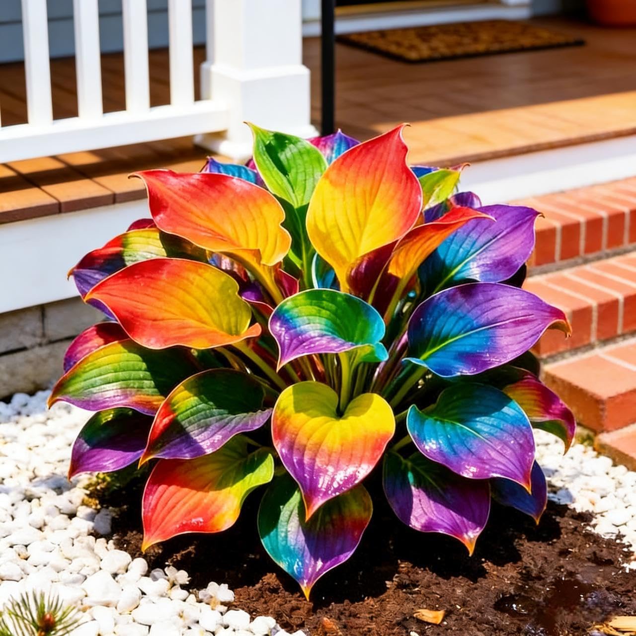 100pcs Hosta Seeds - Premium Plantain Lily Perennial Seeds for Shady Garden Landscapes,  Ornamental Variegated Foliage Flower Seeds for Planting Outdoors