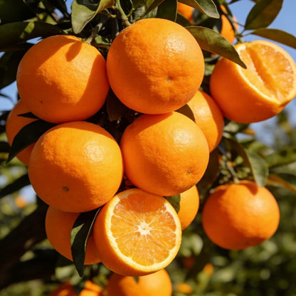 48Pcs Orange Seeds for Planting, Evergreen Perennial Sweet Fragrant Fruit Tree, Non-GMO Heirloom Citrus sinensis for Home Garden & Indoor Containers