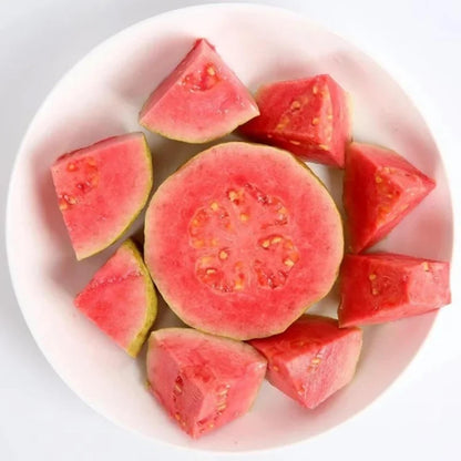 100Pcs Pink Guava Seeds for Planting Tropical Fruit Tree Seeds for Home Garden and Containers