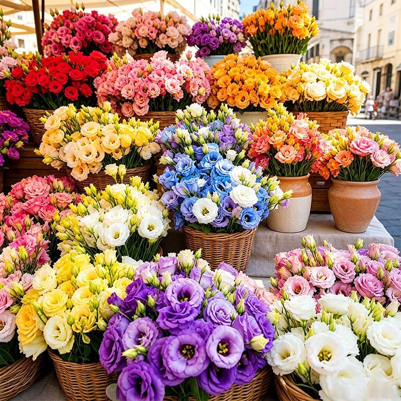 100Pcs Mixed Lisianthus Seeds for Planting - Multi-Color Varieties