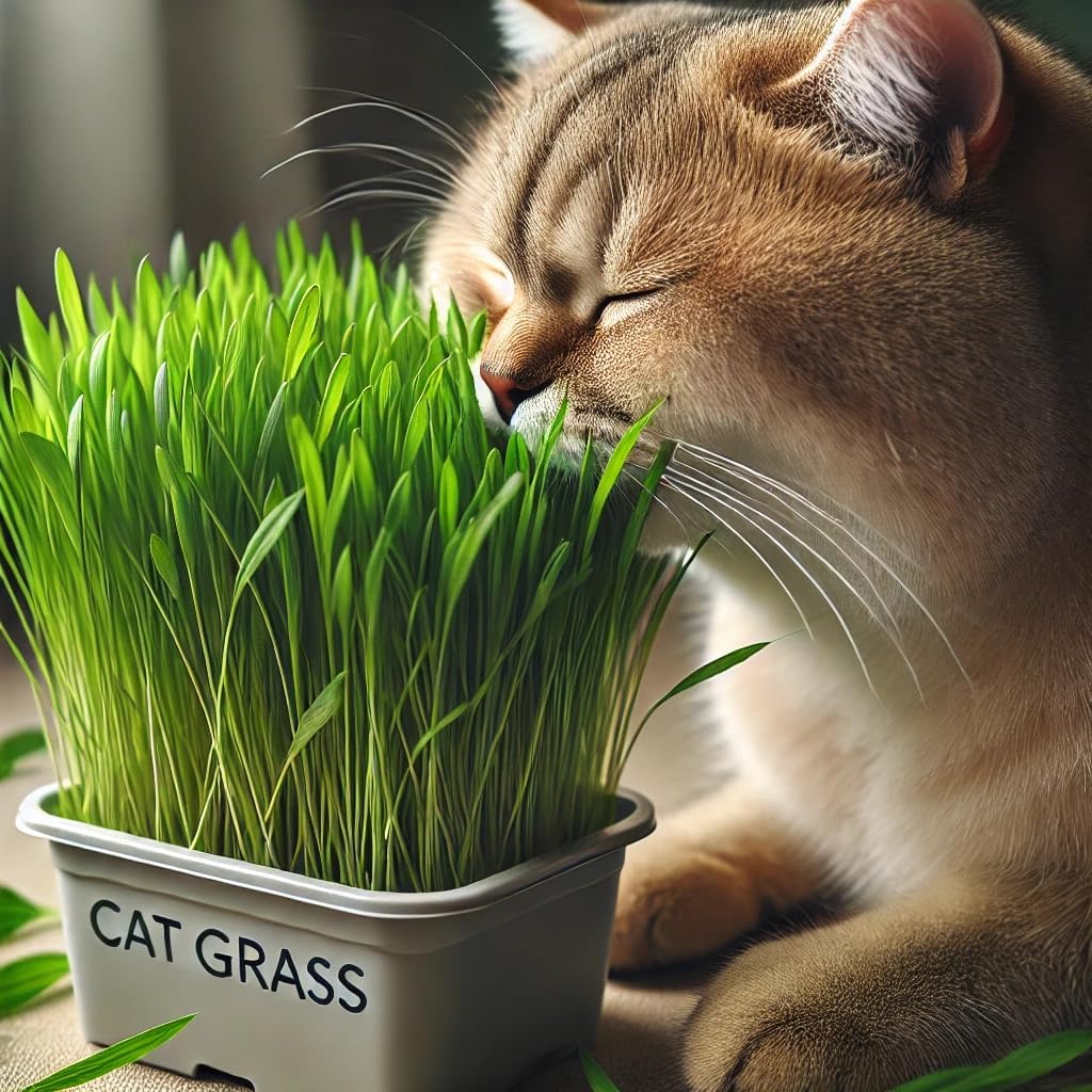 100Pcs Cat Grass Seeds Designed for planting feature upright soft foliage habit for neat indoor container arrangement and pet space matching