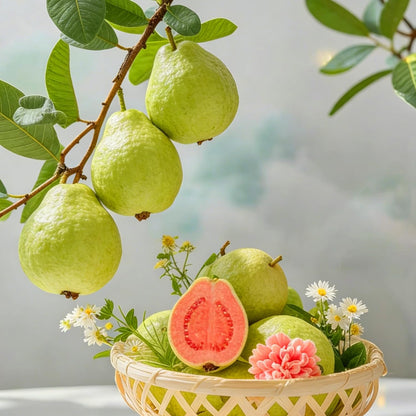 Dwarf Guava Seeds for Planting Outdoor, 89Pcs Guava Tree Fruits Seeds Non-GMO Heirloom Sweet Edible Fruit, Sweet Juicy Fruits Plants in Your Home Garden