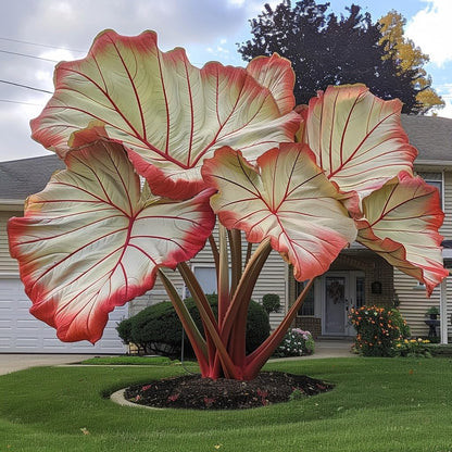 100pcs Elephant Ear Seeds Friendly for new gardeners grow into full balanced towering clump form with steady seasonal foliage renewal features
