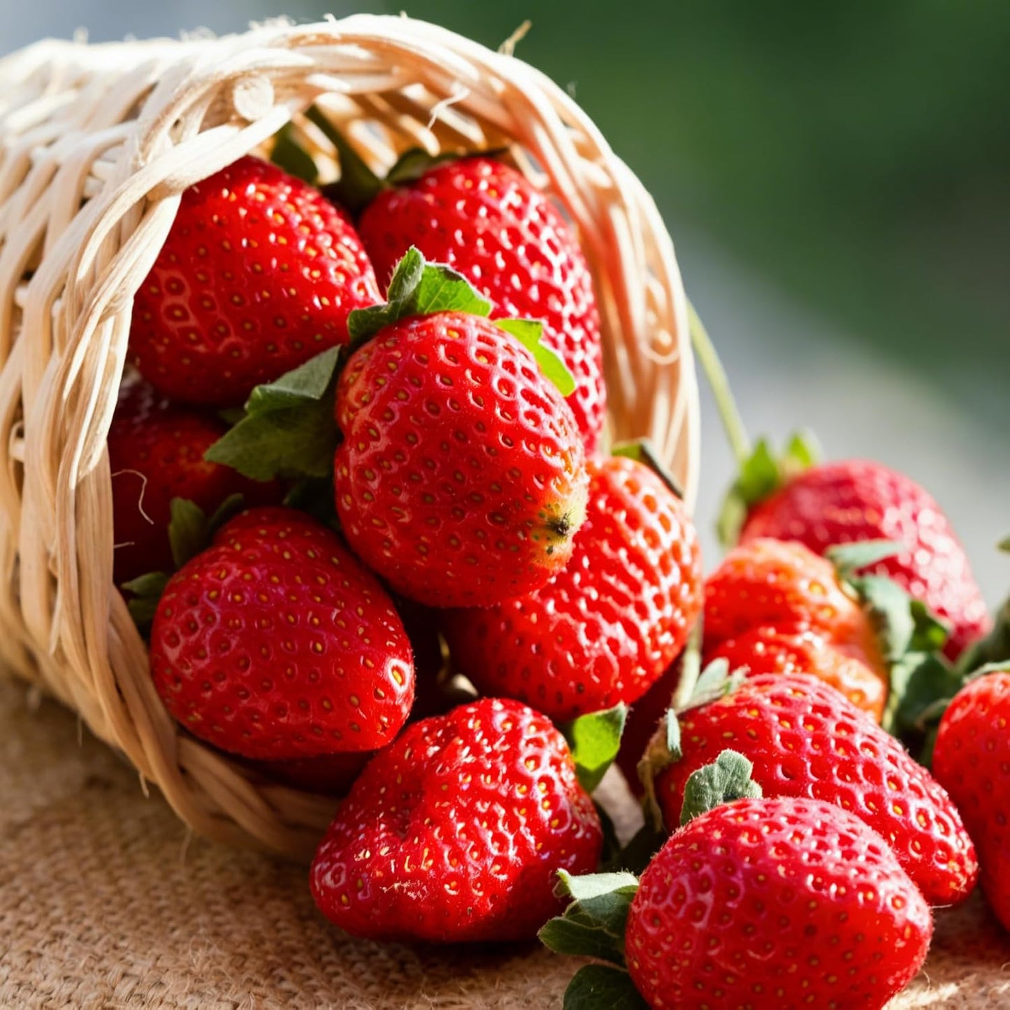 300Pcs Red Giant Strawberry Seeds, Heirloom Non-GMO Fresh Fruit Seed for Home Garden