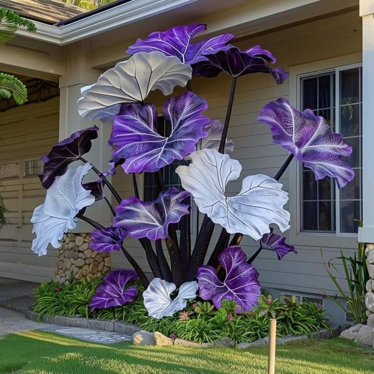 100pcs Suitable for beginner planting Elephant Ear Seeds flourish in ordinary well drained soil suited for yard and garden large foliage cultivation