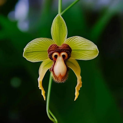 100pcs Monkey Orchid Seeds for Planting, Perennial Non-GMO Flowers Seeds for Bonsai Decoration, Home Garden