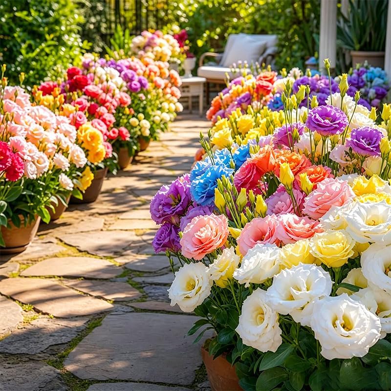 100Pcs Mixed Lisianthus Seeds for Planting - Multi-Color Varieties