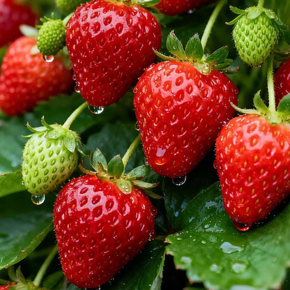 300Pcs Strawberry Seeds for Planting Heirloom Non-GMO Hardy Home Garden Extra-Sweet Fruits Plants for Outdoors