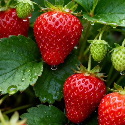 300Pcs Strawberry Seeds for Planting Heirloom Non-GMO Hardy Home Garden Extra-Sweet Fruits Plants for Outdoors