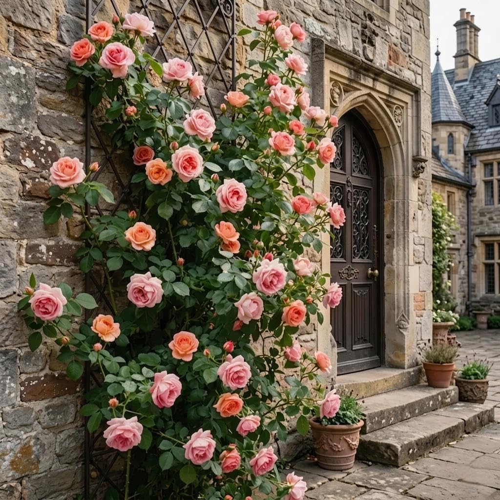 150pcs Mixed Climbing Rose Seeds, Fragrant Perennial Flowering Vine Seeds for Planting, Hardy Climbing Roses for Trellis, Fences, and Arbors, Beautiful Home Garden Floral Decor