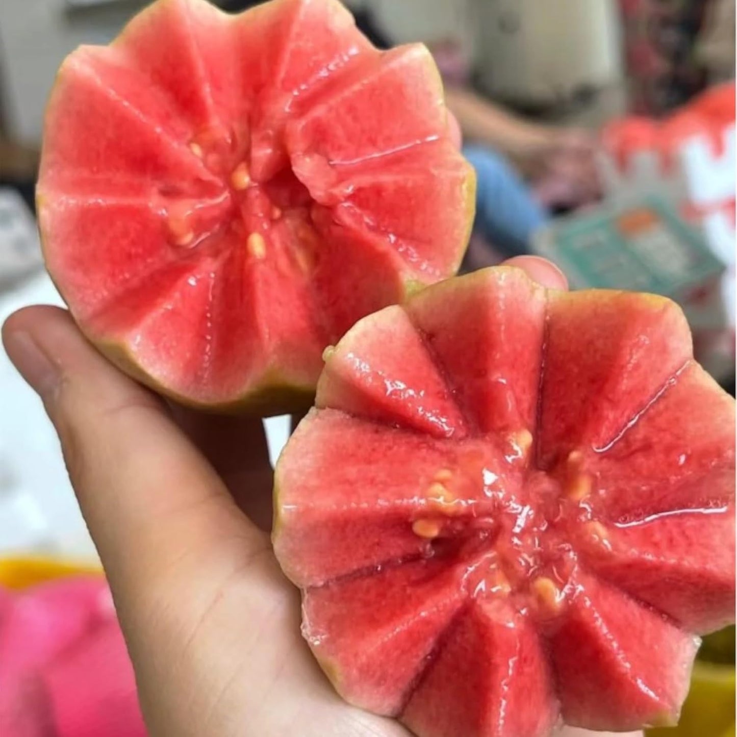 100Pcs Pink Guava Seeds Tropical Sweet Fruit for Containers & Backyard Gardens