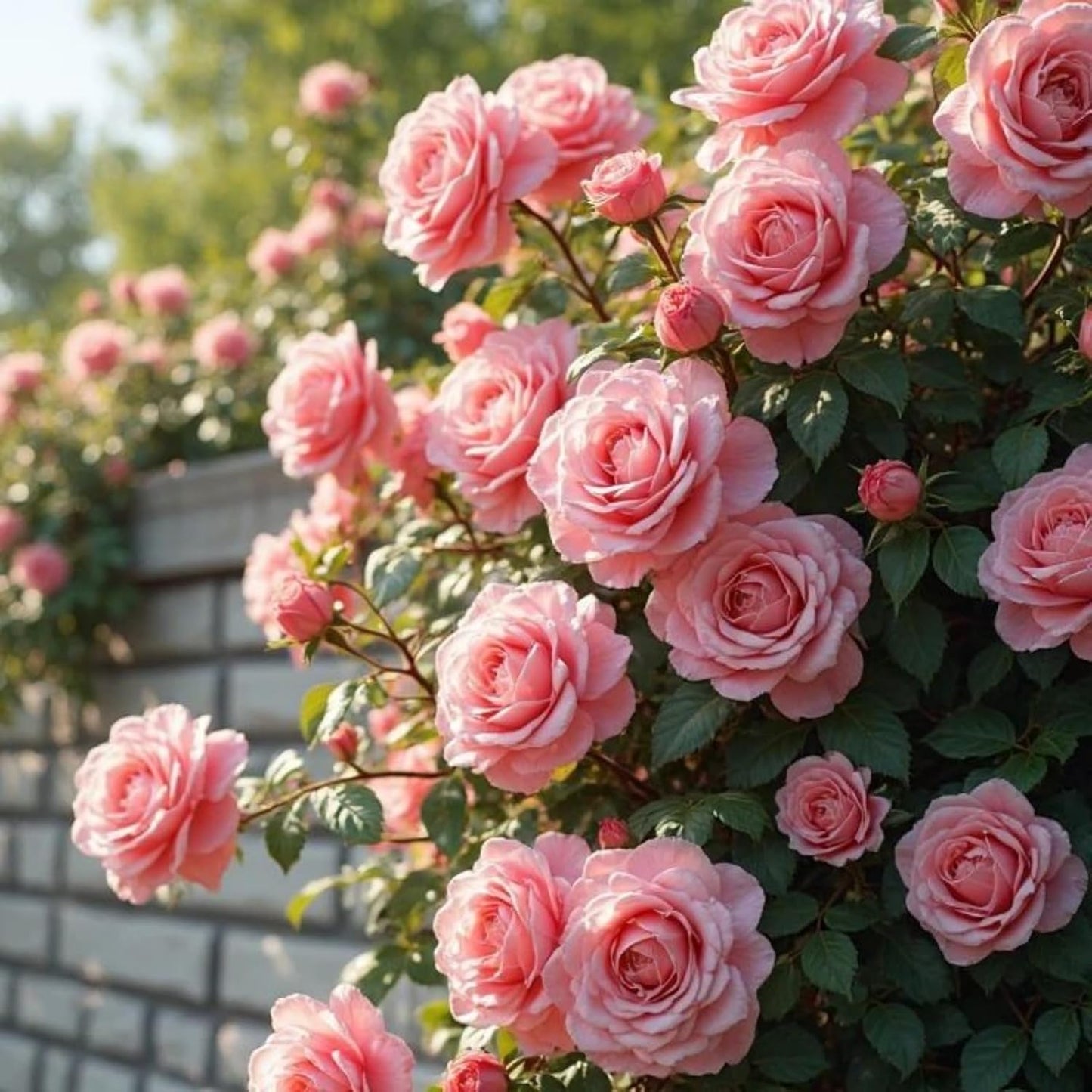 150pcs Mix Perennial Climbing Rose Seeds Bush Vine Climber Fragrant Butterfly Non-GMO Heirloom Flower Seed for Outdoor Garden