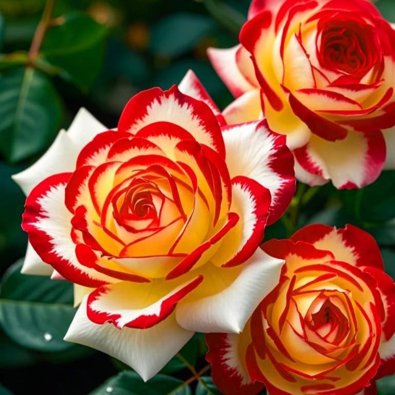 150pcs Red White Rose Color Rose Seeds for Planting, Non-GMO Ground Cover Flower Seeds, Heirloom Garden Flowers in Outdoors