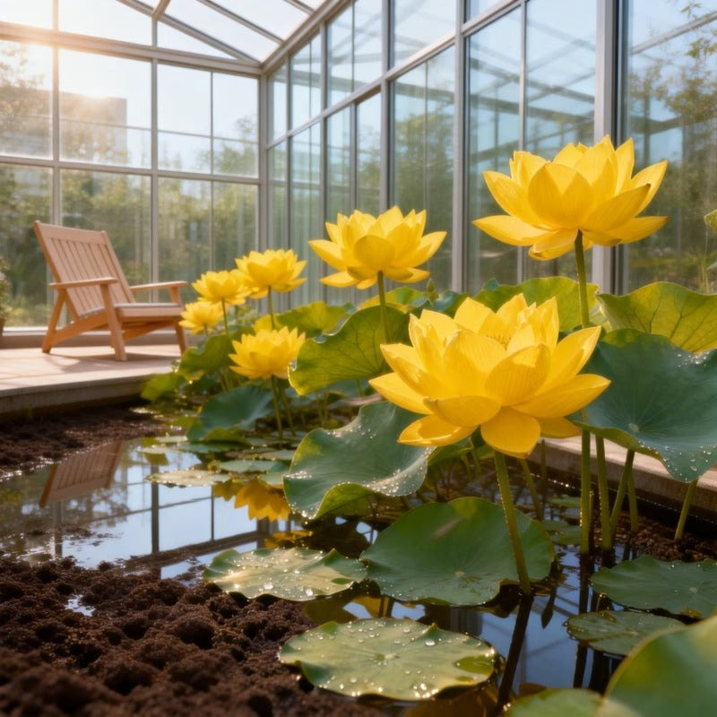 Bowl Lotus Flower Seeds Mixed Colors, 12 Seeds Aquatic Dwarf Lotus for Pond, Bowl & Container Gardens