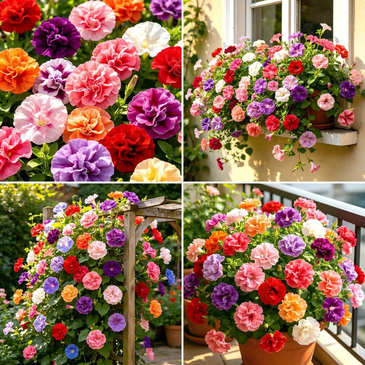 3000pcs Petunia Seeds Showy Blooms For Home Garden Landscaping