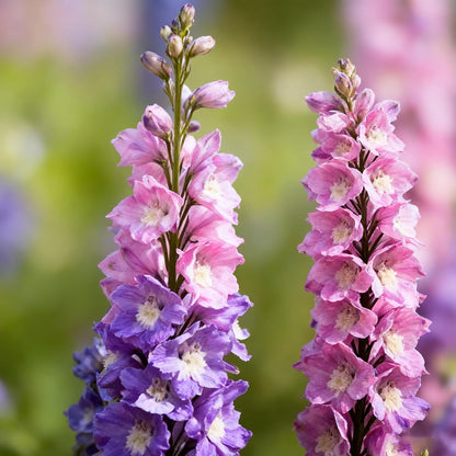 Tall Larkspur Seeds for Planting, 200 Mixed Larkspur Delphinium Seeds, Perennial Flower Plants, Non-GMO Heirloom Larkspur Seed for Home Garden