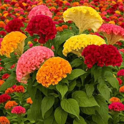 98Pcs Celosia Seeds simple to grow in decorative planters, elevated beds and open garden display nooks