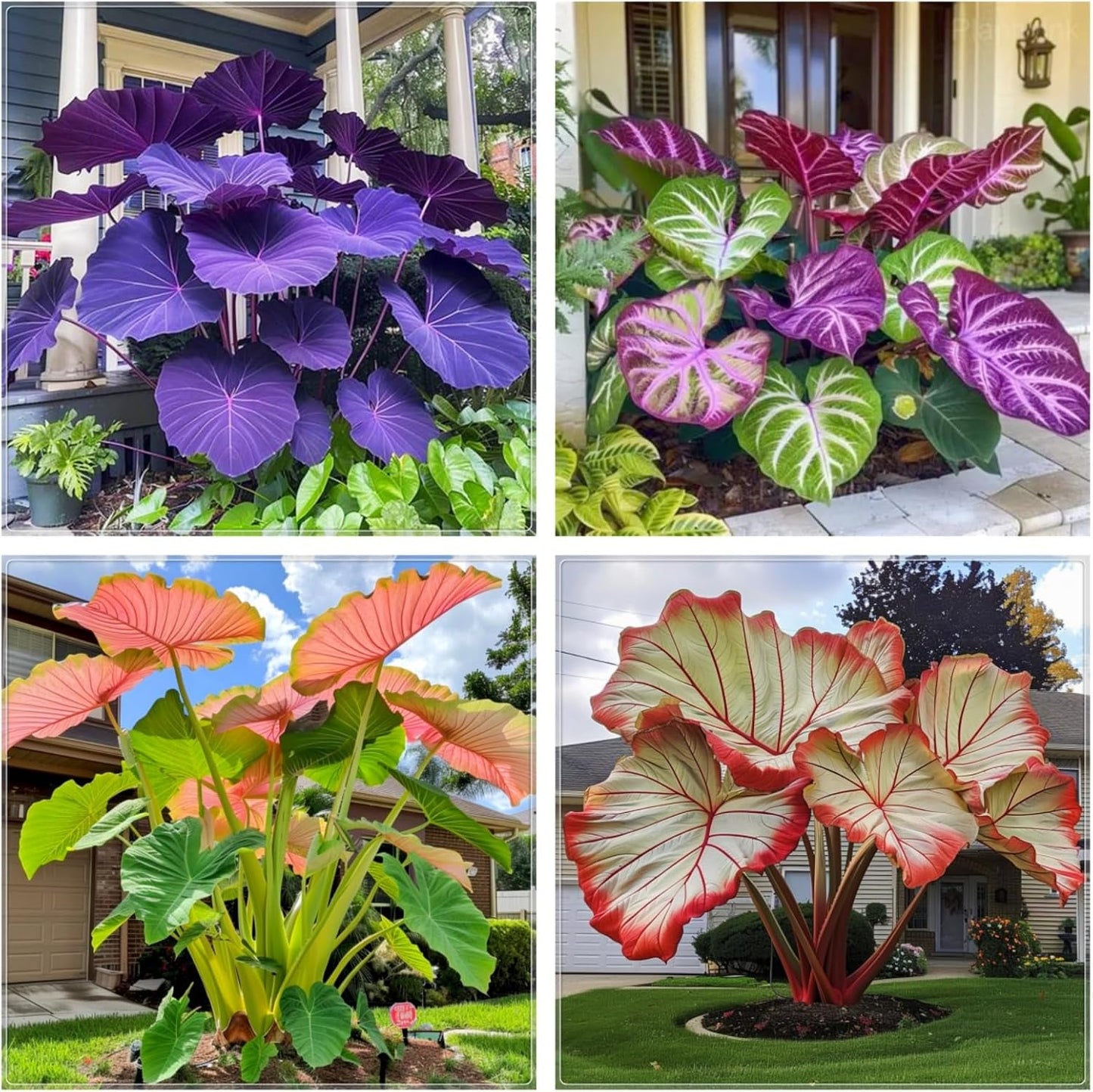 100pcs Elephant Ears seeds Balcony Garden Ornament Low Maintenance Tropical Houseplant
