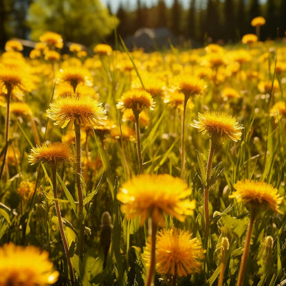 1000 Dandelion Flower Seeds for Planting, Perennial Wild Taraxacum Officinale Garden Flower Seed, Non-GMO Dandelion Seeds for Home Garden Outdoor