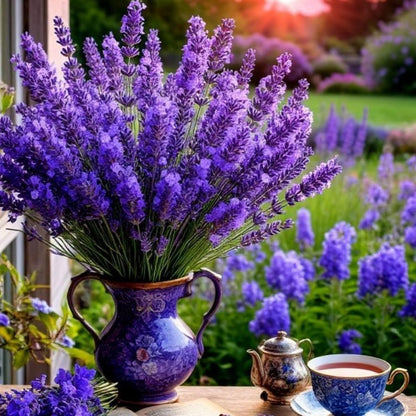 1000 PCS Lavender Flower Seeds for Planting, Fragrant Purple Lavender Seeds for Outdoor Garden