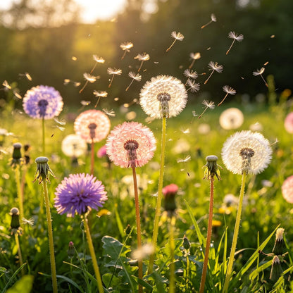 1000 Dandelion Flower Seeds for Planting, Perennial Wild Taraxacum Officinale Garden Flower Seed, Non-GMO Dandelion Seeds for Home Garden Outdoor