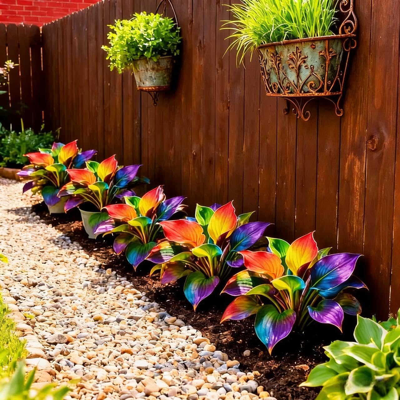 100pcs Hosta Seeds - Premium Plantain Lily Perennial Seeds for Shady Garden Landscapes,  Ornamental Variegated Foliage Flower Seeds for Planting Outdoors