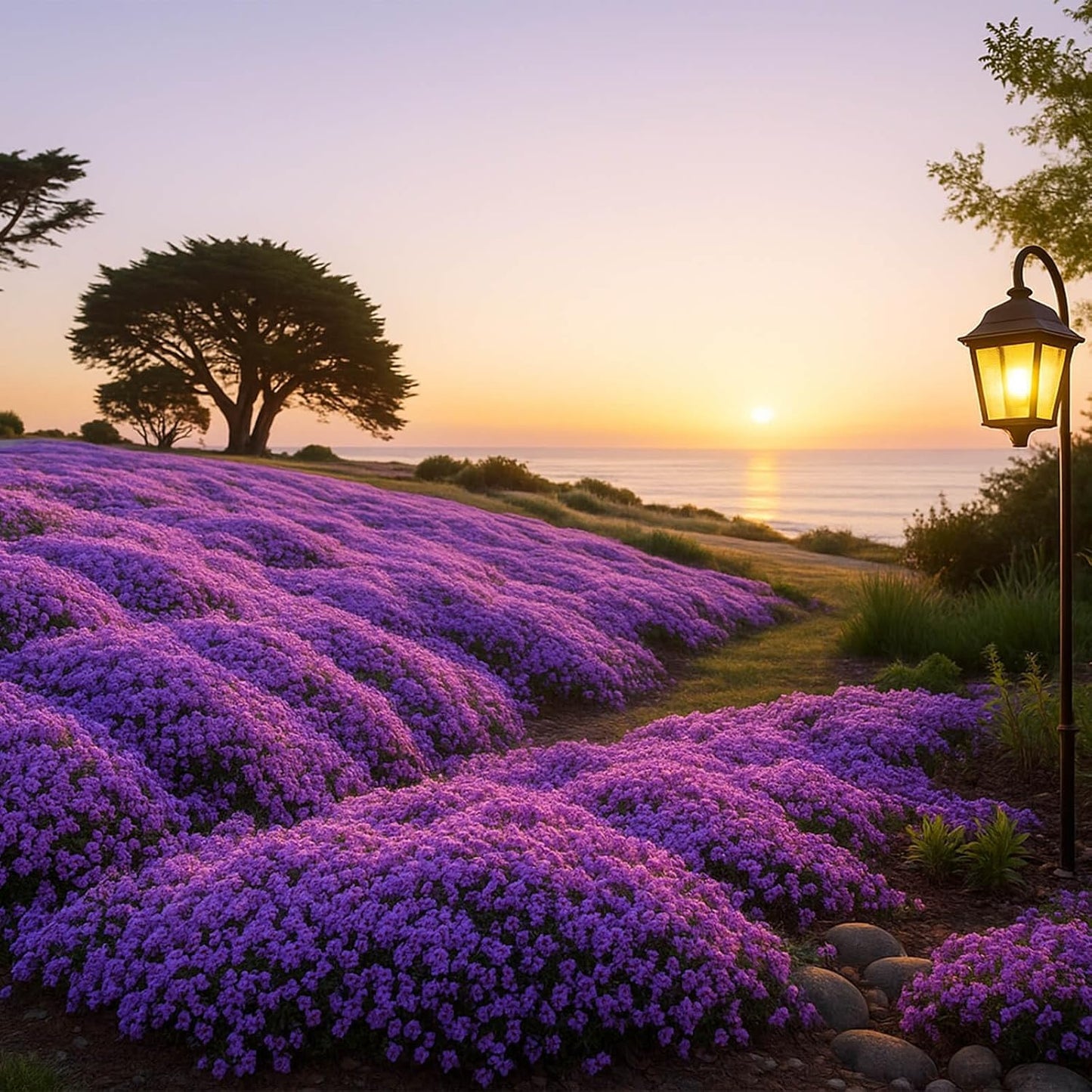 500Pcs Mix Creeping Thyme Seeds, Ground Cover for Lawns & Gardens